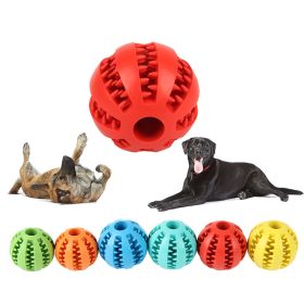 Dog Squeaky Ball Toy; Pet Chew Toy For Dog; Tooth Cleaning Ball Bite Resistant Pet Supplies (Color: sky blue, size: 2.7Inch)
